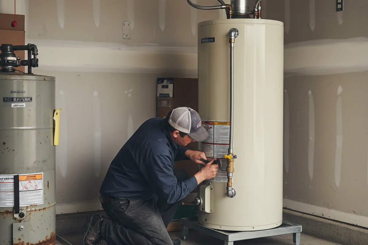 Water heater and shutoff valve replacement in Clayhole